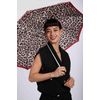 Fulton Minilite Umbrella, Lusterous Leopard Print, Strong Lightweight Wind Resistant Frame
