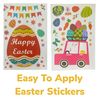 eBoutik - Easter Decorations 2023 - Easter Bunny & Easter Egg Colourful Décor For Children Easter Egg Hunts - Pre-cut and Resusable Easter Window Stickers