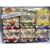 MARIO FISSI LA FLORENTINA ASSORTED SOAP SET,IRIS ORANGE,GRAPE,LEMON,FIG, 6X 3.7