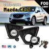 Clear Fog Lights for 2013-2016 Mazda CX-5 Replace Lamps Wring Switch Kit Pair