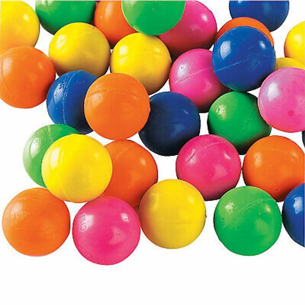 Neon Mini Bouncy Ball Assortment - Toys - 144 Pieces