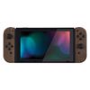 eXtremeRate Wood Grain Patterned Soft Touch Grip Joy con Handheld Controller Housing with Full Set Buttons, DIY Replacement Shell Case for Nintendo Switch Joycon & Switch OLED Joy con