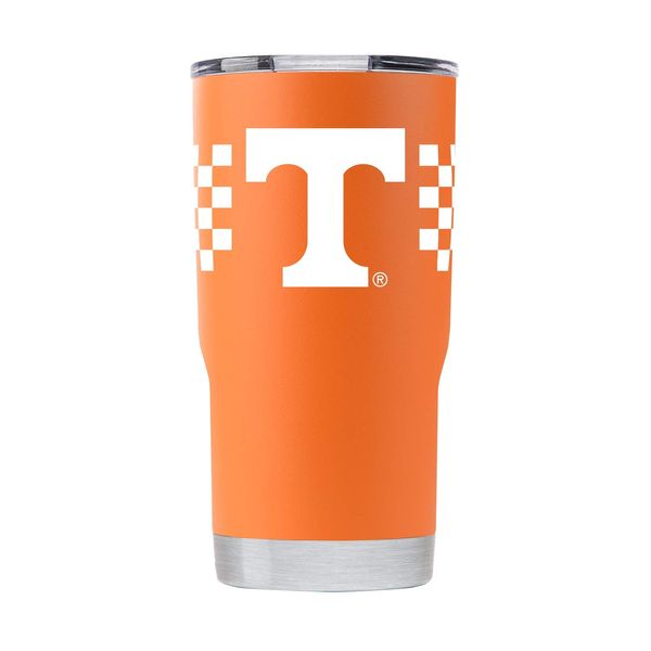 Gametime Sidekicks Tennessee 20oz Orange Tumbler - Officially Licensed, 18/8 Stainless Steel, Double-walled, Vacuum-insulated, UV LED Printed Logos, Sweatless, Stays Hot/Cold - 360 Wrap