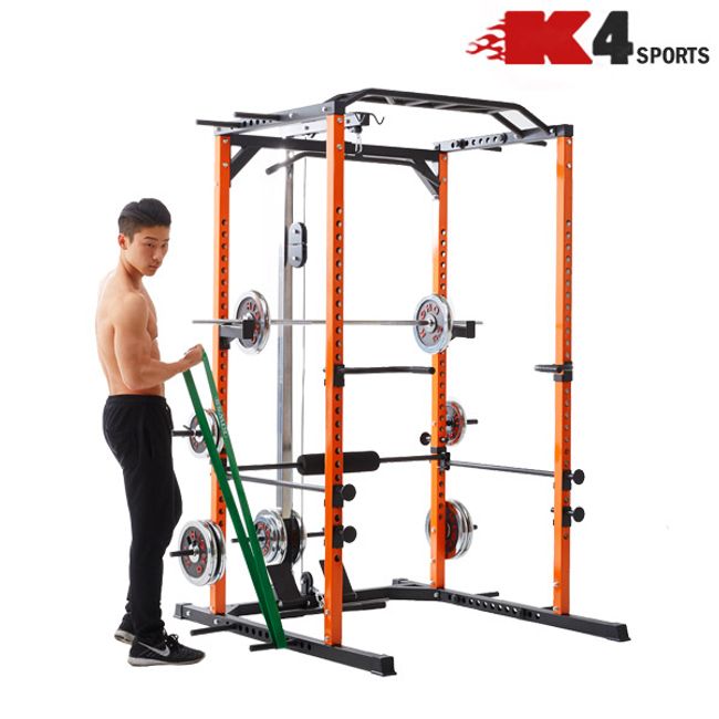 K4 Sports Armody Power Rack Multi Rack Lower Track Rat Tower Complex Fitness Machine Squat Track Gym Rack Chining Dipping (K4-320), 1 pc