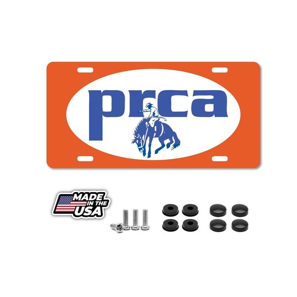 PRCA Cowboys Rodeo metal License Plate