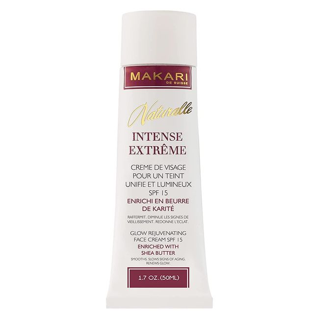 Makari Naturalle Intense Extreme Lightening Face Cream 1.7oz – Moisturizing & Toning Cream with Shea Butter & SPF 15 – Anti-Aging & Whitening Treatment for Dark Spots, Acne Scars & Wrinkles