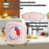Visual Timer with Loud Alarm, Rotatable Digital Countdown Timer for Cooking Baking,Used in Various Scenarios Such as The Kitchen, Study, Exercise (Blue)