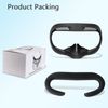 Compatible with Oculus Quest 2 Face Pad Replacement - VR Face Interface Bracket with Light Blocking Nose, Breathable Foam Face Pad Protective for Meta Quest 2, Comfortable Face Cushion VR Accessories