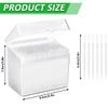 JiaUfmi 1100Pcs Dental Picks Plastic Toothpick Oral Hygiene 2 Way Interdental Brush Stick