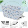 JOYLAND Plastic Hard Shell Case Compatible with MacBook Pro 13 Inch, Blue Bow Pattern, Protective Hard Shell Case