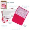 Trimits Half Stitch Tapestry Kit, Printed Canvas, Threads, Needle & Instructions, Make-Up Bag, Love Leopard