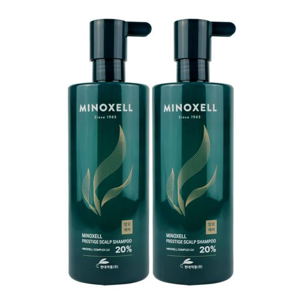 Modern Pharmaceutical Minoxel Anti-Hair Loss Shampoo 480g 2ea Prestige Scalp Anti-Hair Loss Management