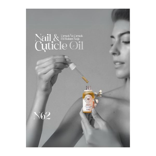 N62 TIRNAK VE TIRNAK ETİ BAKIM YAĞI %100 DOĞAL NAIL AND CUTICLE CARE OIL