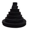 Playfully Ever After Black Stiff Felt Circle (3/4 to 4 inch Mixed Size Pack - 54pc)