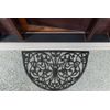 Wrought Iron Half Round Doormat 24X36 Durable Recycled Rubber Design