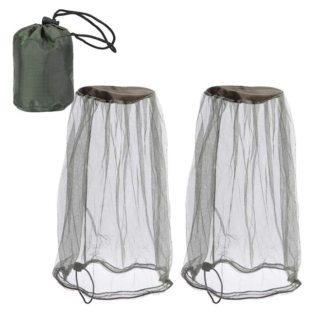 2 Mosquito Head Net with Carry Bag