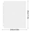 Antner 12 Pack Binder Pockets Letter Size 3 Holes 11.4" x 9.8" Zipper Binder Folders for 3-Ring Binder Loose Leaf Bags, Waterproof Binder Pouch Document Filing Bags