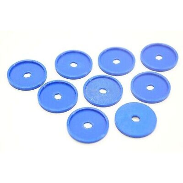 (9) Flying Discs Pucks for Imaginext Fisher Price *BLUE*