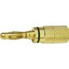 Soundlab 4mm Gold Plated Banana Plug Red