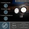 VAXCEL Bronze Motion Sensor Dusk to Dawn Outdoor Security Flood Light - 240 Degree Range - 85 Ft.