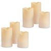 2 Sets of 3 LED Pillar Candles (6pc Total)