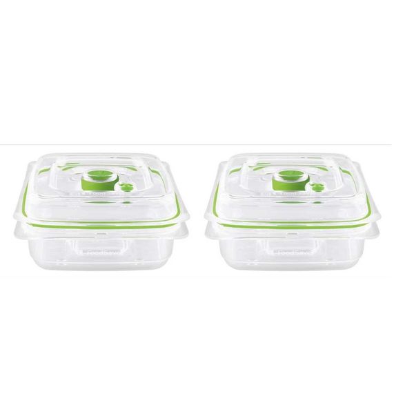 FoodSaver (Official) Vacuum Packaging Container, Fresh Box, 3 Cup, Storage Container, Vacuum Storage, Long Lasting, Food Storage, Preservation, Airtight Storage, Home Use, Food Saver