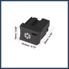 INFINAUTO Car Snowflake Type Button Climate Control Panel Button AC Button Durable Material Stylish Design