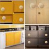 Btibpse 4 Pack Large Wooden Drawer Knobs 3 Inch Big Round Wood Cabinet Knobs Pulls Unfinished Beech Wood Round Knobs for Kitchen Cabinets Drawer, Cabinet Handles