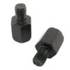 Universal Motorcycle Mirror Reverse Screw Adapter Black Conversion Adapter Holder 10mm Yamaha Car