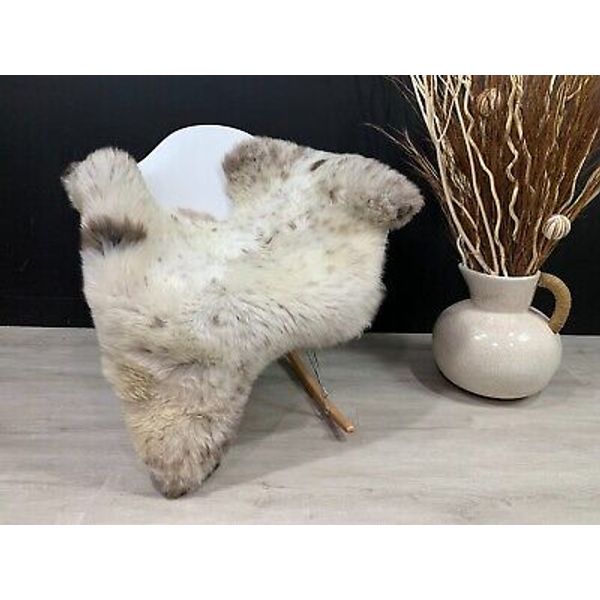 Pet Bed Cover Natural Sheepskin Genuine Leather Chair Throw Pelt