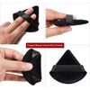 osb 2pcs powder puff washable makeup sponge triangle powder puff soft powder sponges Body Cosmetic Foundation Puff Wet Dry Makeup Tool beauty blenders, Reusable Triangle Sponges (Black and White)
