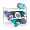 YouCopia UpSpace Adjustable Water Bottle Organiser for Kitchen Cupboard and Pantry Storage, Tumblers and Wine Bottle Holder, 3-Shelf, White