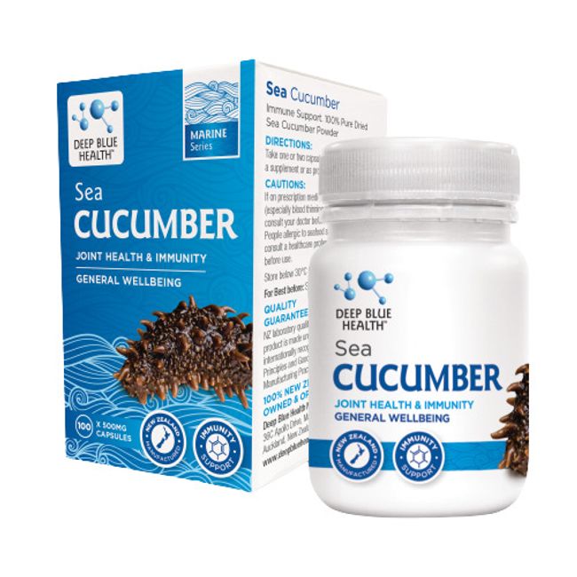 Sea Cucumber - by Deep Blue Health - 100 Capsules - 500 mg - Immune Support