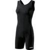 ASICS Men's Solid Modified Wrestling Singlet, Black, X-Large