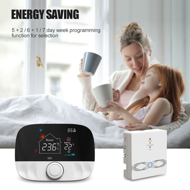 Programmable Gas Boiler Heating Temperature Regulator Hand Control AA Battery  Thermostat with Kid Lock - AliExpress