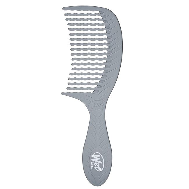 Wet Brush Go Green Charcoal Infused Treatment Comb - Wide Tooth Hair Detangler with WaveTooth Design that Gently and Glides Through Tangles - No Split Ends and No Damage