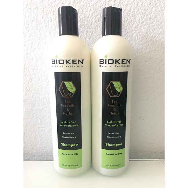 Bioken Normal to Oily Sulfate Free Shampoo 16.9 oz 2 Bottles #114