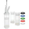 Portion Pal 24 oz Clear Plastic Bottle Kit - 3 5/16"Dia x 13"H