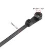 sourcing map Mount Head Cable Zip Ties 8 Inch Screw Hole Nylon Wire Strap Black 80pcs