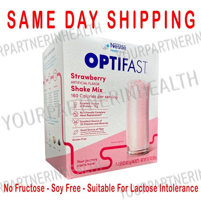 OPTIFAST 800 POWDER SHAKE | 3 BOXES | STRAWBERRY | 21 SERVINGS FRESH & NEW