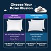 Serta Down Illusion Soft Hypoallergenic Medium Firm Bed Pillows for Sleeping (2