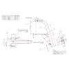 Right Side Non-Slip Durable Wheelchair Footrest Footplate