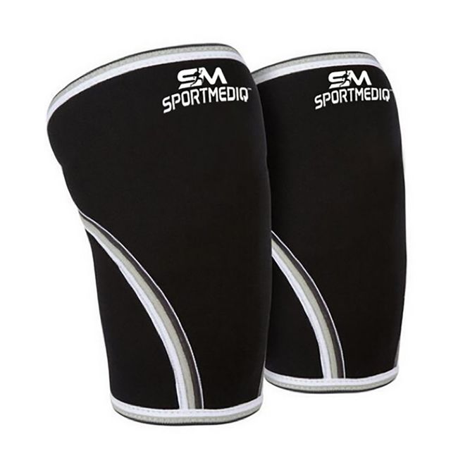 SPORTMEDIQ 7mm Neoprene Knee Sleeves, (1 Pair), Medium