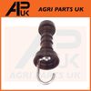 2x Heavy Duty Electric Fence Arch Hook Gate Handle & Spring Inside Insulator