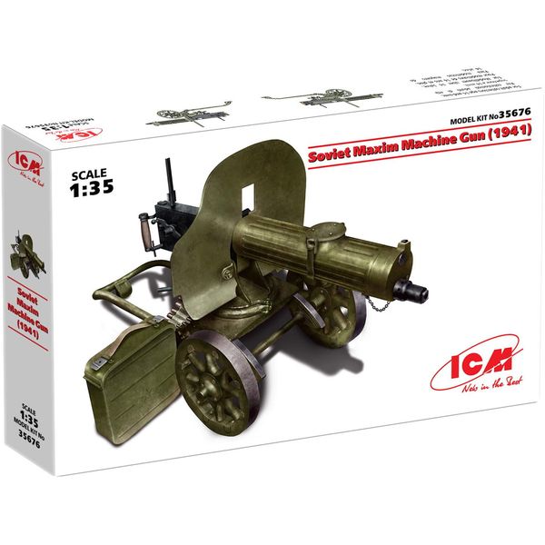 ICM ICM35676 1:35-Soviet Maxim Machine Gun (1941)
