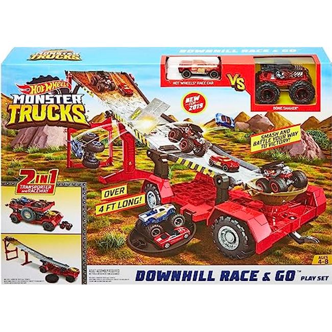  Hot Wheels Monster Trucks 1:64 Scale Set of 4 Toy