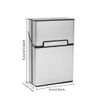 Lightweight Aluminum Cigarette Case Silver Metal Box Holder