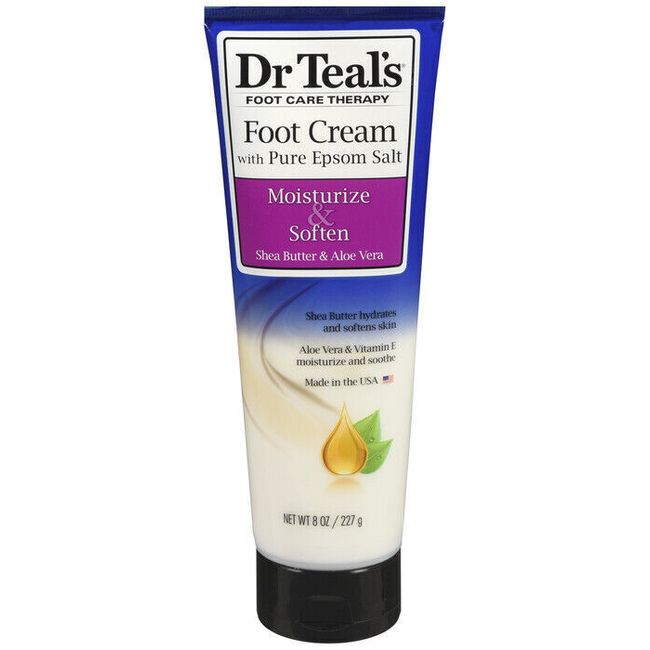 Dr. Teal's Foot Care Therapy Moisturize & Soften Foot Cream 8 oz