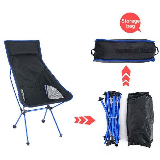 New Upgraded Outdoor Folding Ultralight Aluminium Alloy Camping Chair 150KG  High Load Fishing Chair Beach Garden BBQ Chair - Buy New Upgraded Outdoor  Folding Ultralight Aluminium Alloy Camping Chair 150KG High Load