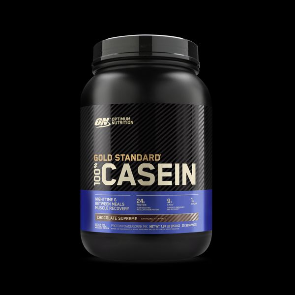 Optimum Nutrition Gold Standard Casein Protein (Chocolate Flavor), 1 Pack, 850g